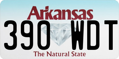 AR license plate 390WDT