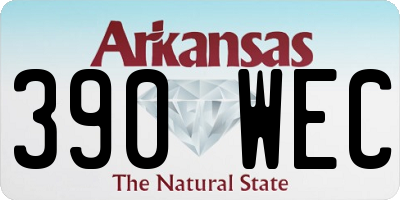 AR license plate 390WEC