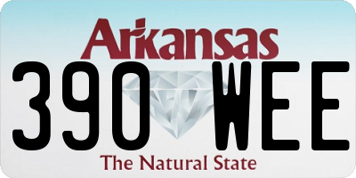 AR license plate 390WEE