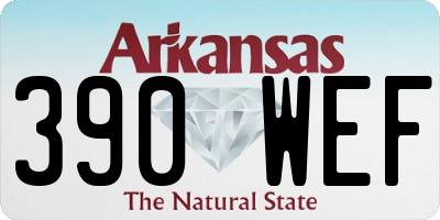 AR license plate 390WEF