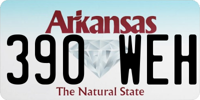 AR license plate 390WEH