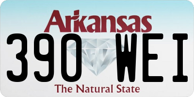 AR license plate 390WEI