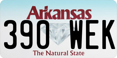 AR license plate 390WEK