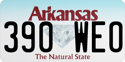 AR license plate 390WEO