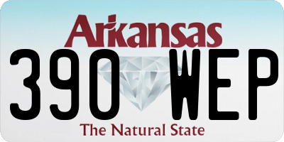 AR license plate 390WEP