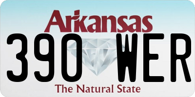 AR license plate 390WER