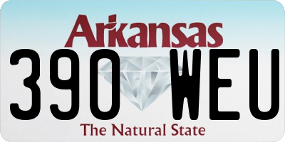 AR license plate 390WEU