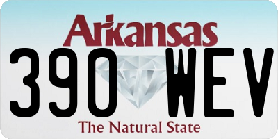 AR license plate 390WEV