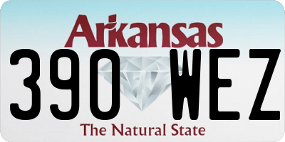 AR license plate 390WEZ