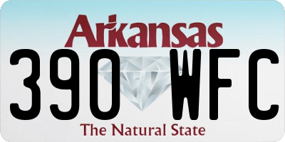 AR license plate 390WFC