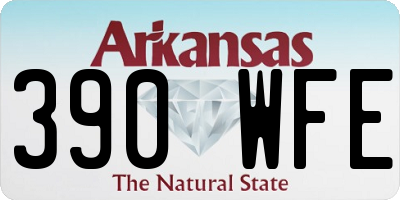 AR license plate 390WFE