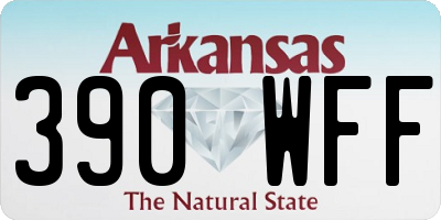 AR license plate 390WFF