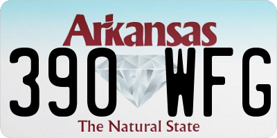 AR license plate 390WFG