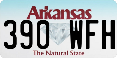 AR license plate 390WFH
