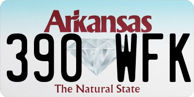 AR license plate 390WFK