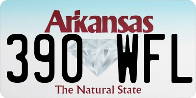 AR license plate 390WFL