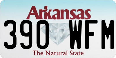 AR license plate 390WFM