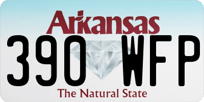 AR license plate 390WFP