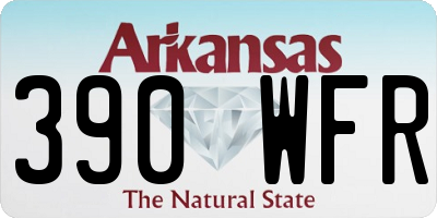 AR license plate 390WFR