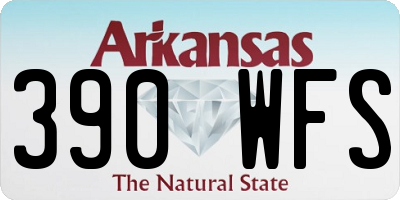 AR license plate 390WFS