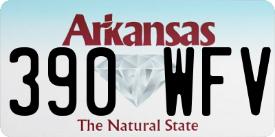 AR license plate 390WFV