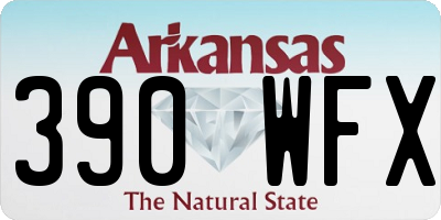 AR license plate 390WFX