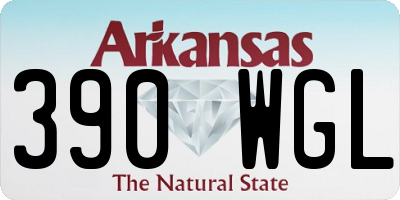 AR license plate 390WGL