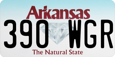 AR license plate 390WGR