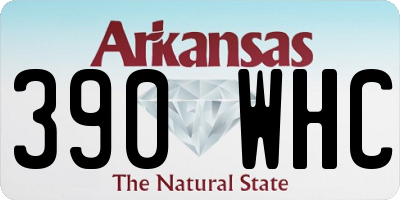 AR license plate 390WHC