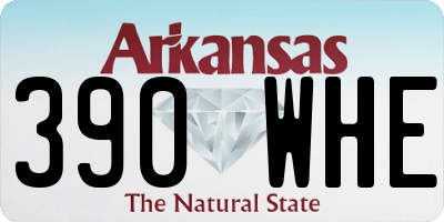 AR license plate 390WHE