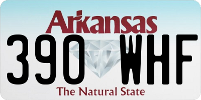 AR license plate 390WHF