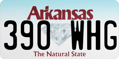 AR license plate 390WHG