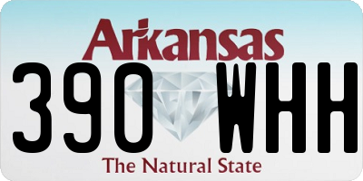 AR license plate 390WHH