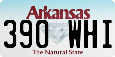 AR license plate 390WHI