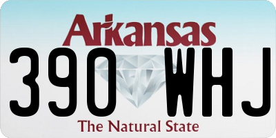 AR license plate 390WHJ