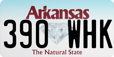 AR license plate 390WHK
