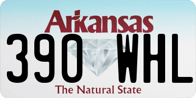 AR license plate 390WHL