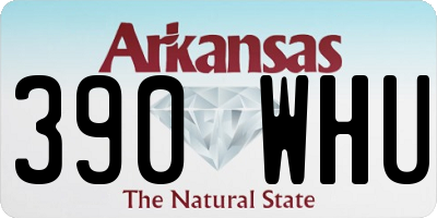 AR license plate 390WHU