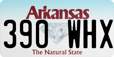 AR license plate 390WHX