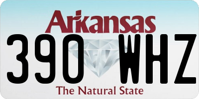 AR license plate 390WHZ