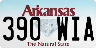 AR license plate 390WIA