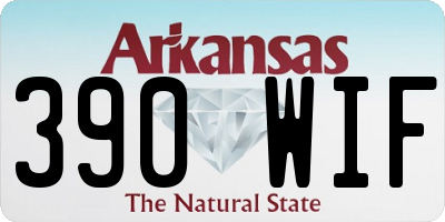 AR license plate 390WIF