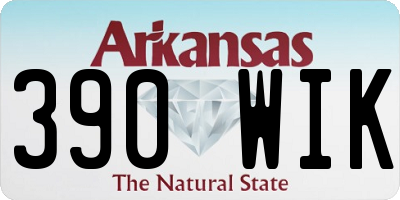 AR license plate 390WIK