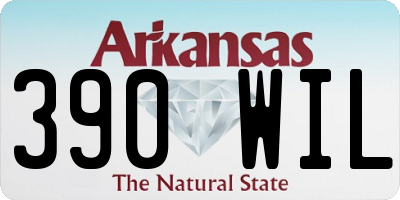 AR license plate 390WIL