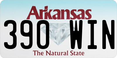AR license plate 390WIN