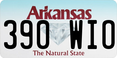 AR license plate 390WIO