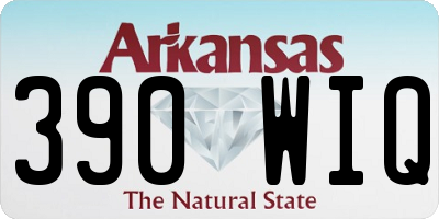 AR license plate 390WIQ