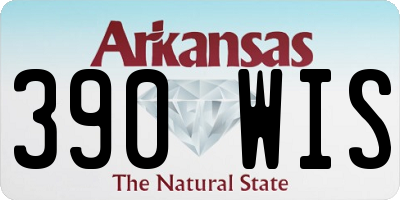 AR license plate 390WIS