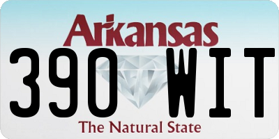 AR license plate 390WIT