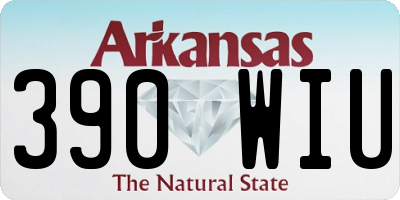AR license plate 390WIU